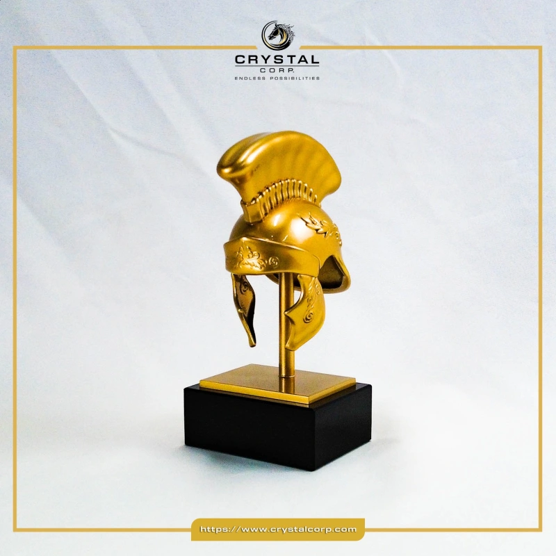 helmet shaped award