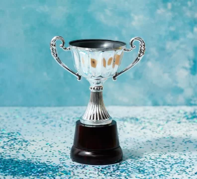 silver trophy