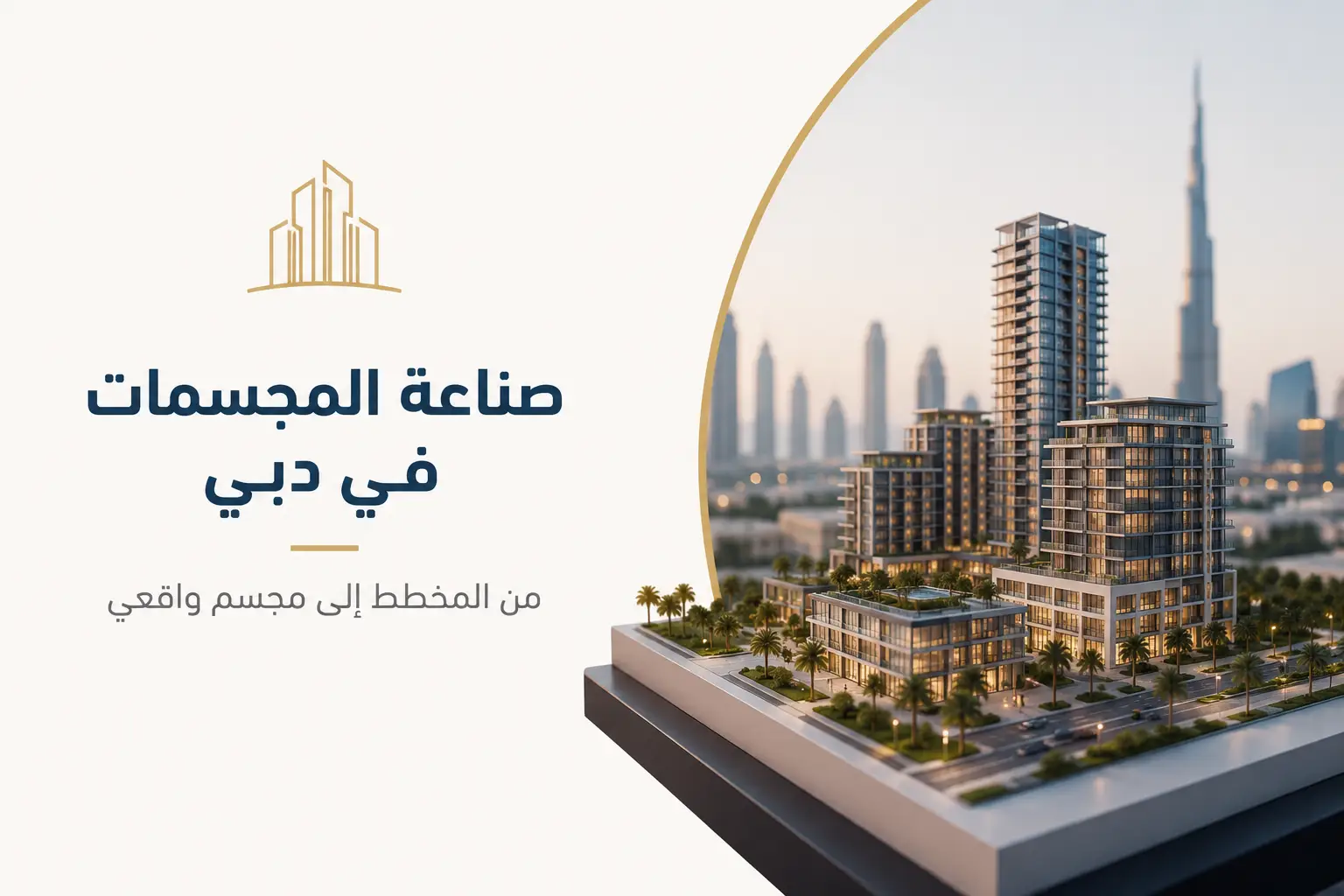 صناعة المجسمات في دبي – مجسم معماري واقعي لمشروع عقاري