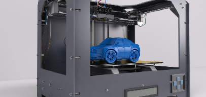 3d model of a car is getting printed