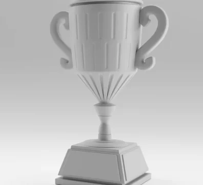 white trophy