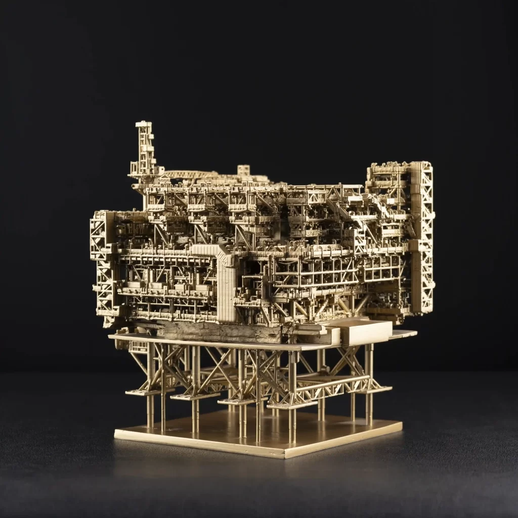 golden rig model side view