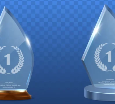 2 crystal awards
