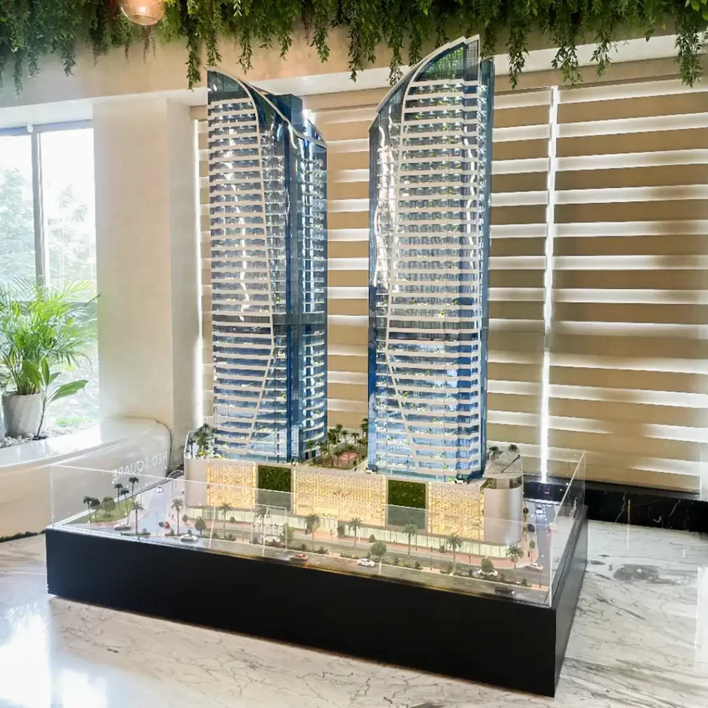 Architectural scale model of tiger properties