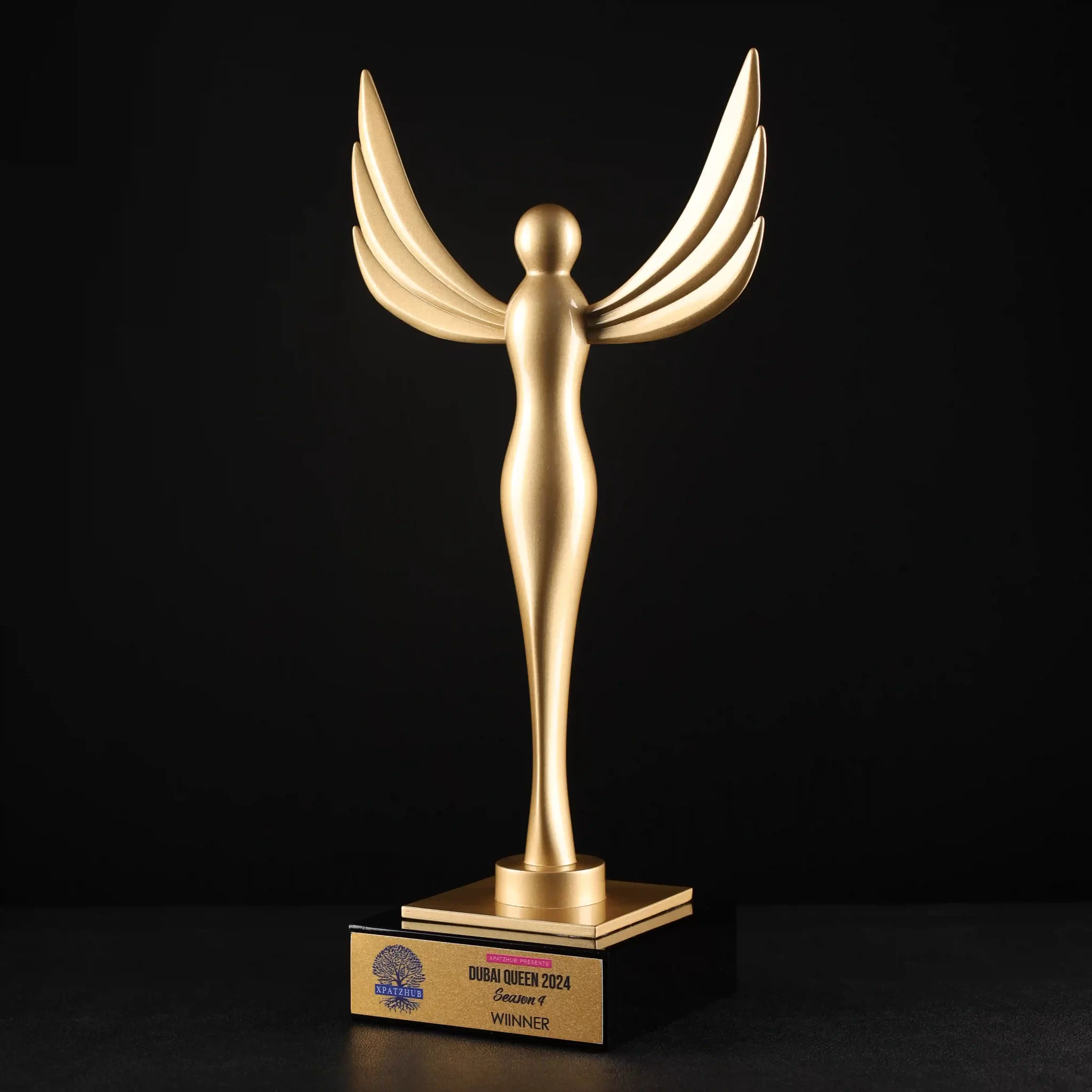 GOLDEN AWARD LIKE A LADY WITH WINGS