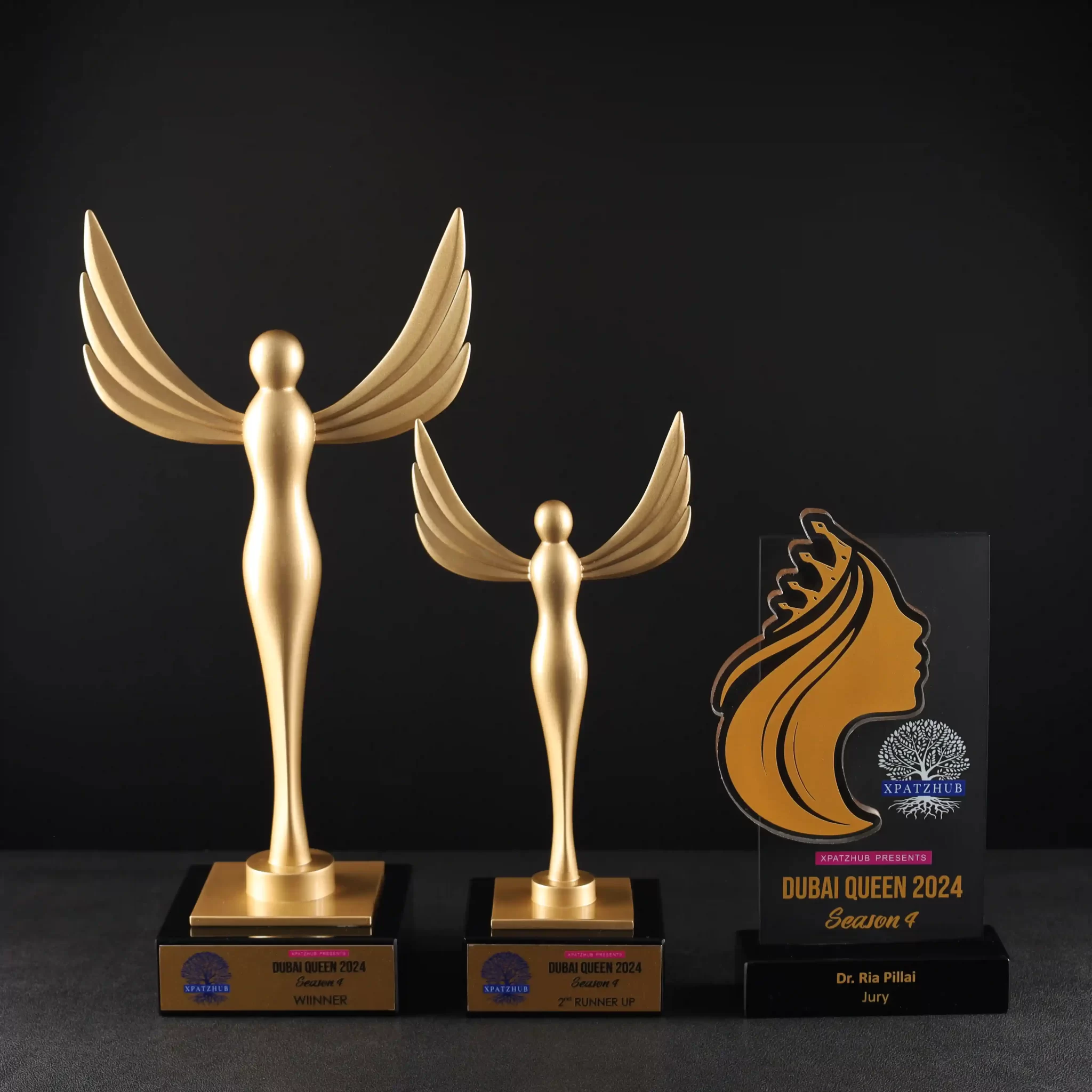 2 CUSTOM GOLDEN AWARDS