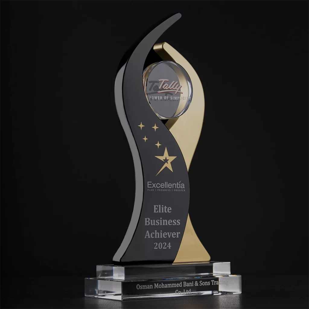 custom awards black and gold