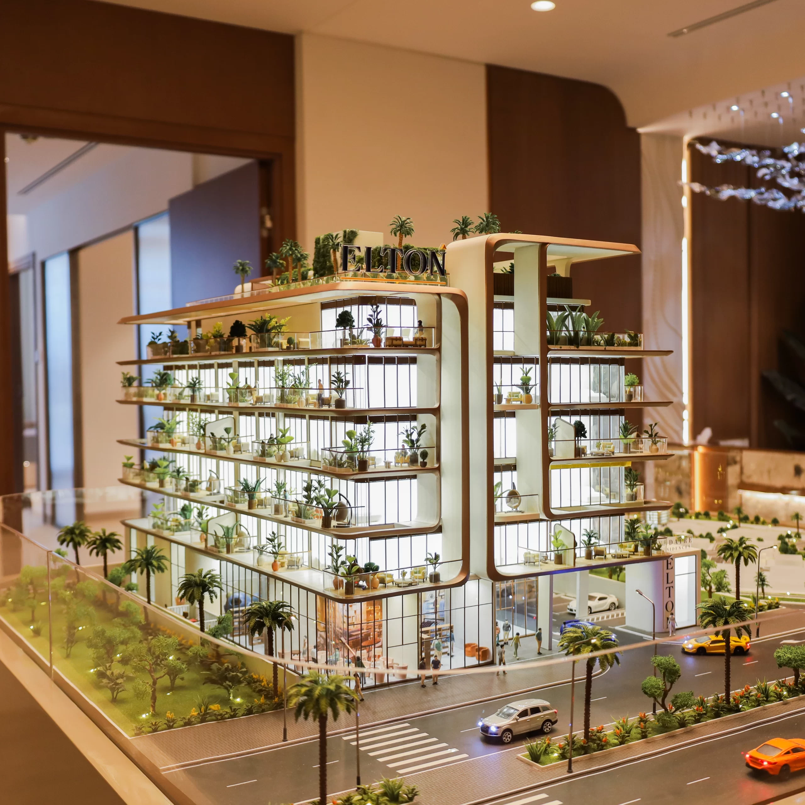 Architectural model making in Dubai for a large-scale real estate development